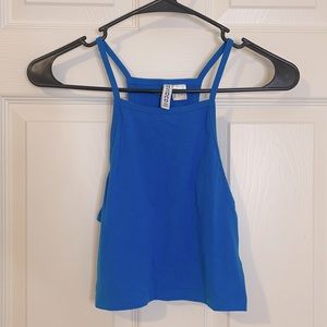Blue crop top